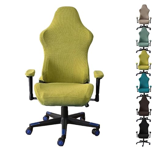 OwkHome Universelles Bürostuhl-Bezugsset – Stretch-Gaming-Computerstuhl-Schutzbezug for Schreibtisch-Drehstühle(C 1pcs) von OwkHome