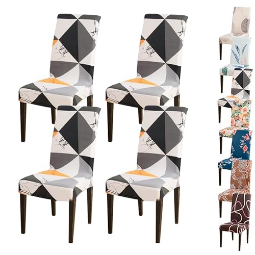OwkHome Universelles Bürostuhl-Bezugsset – Stretch-Gaming-Computerstuhl-Schutzbezug for Schreibtisch-Drehstühle(C 4pcs) von OwkHome