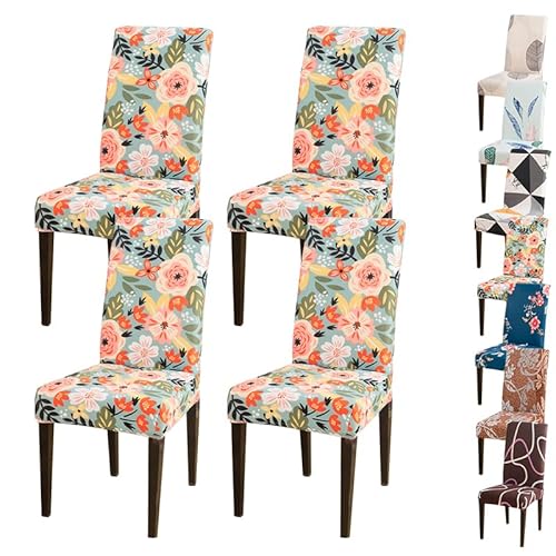 OwkHome Universelles Bürostuhl-Bezugsset – Stretch-Gaming-Computerstuhl-Schutzbezug for Schreibtisch-Drehstühle(D 4pcs) von OwkHome