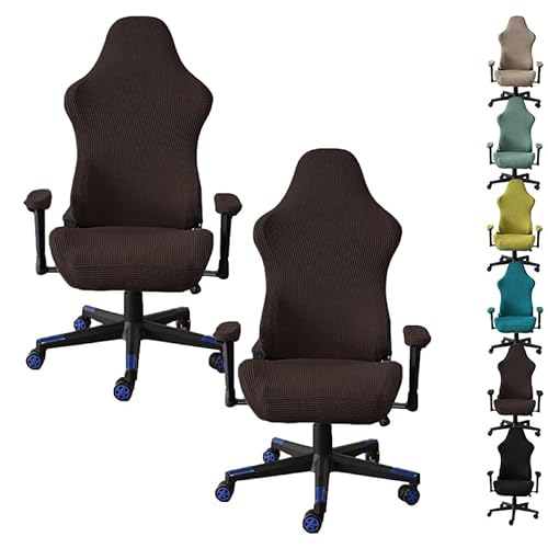 OwkHome Universelles Bürostuhl-Bezugsset – Stretch-Gaming-Computerstuhl-Schutzbezug for Schreibtisch-Drehstühle(E 2pcs) von OwkHome