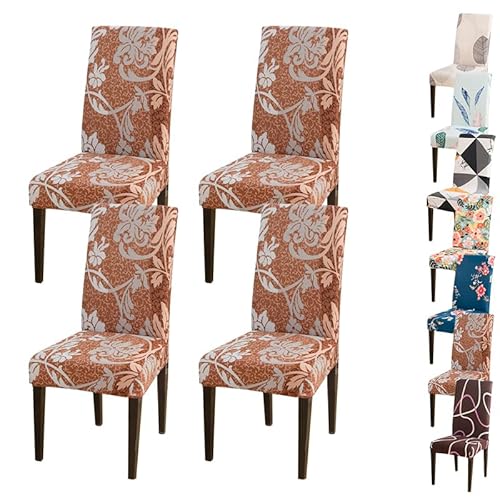 OwkHome Universelles Bürostuhl-Bezugsset – Stretch-Gaming-Computerstuhl-Schutzbezug for Schreibtisch-Drehstühle(F 4pcs) von OwkHome
