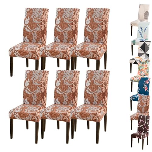 OwkHome Universelles Bürostuhl-Bezugsset – Stretch-Gaming-Computerstuhl-Schutzbezug for Schreibtisch-Drehstühle(F 6pcs) von OwkHome
