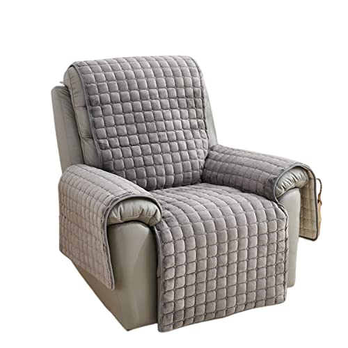 OwkHome Verdickter Samtbezug for Liegestühle Mit Rutschschutz(Light Gray) von OwkHome