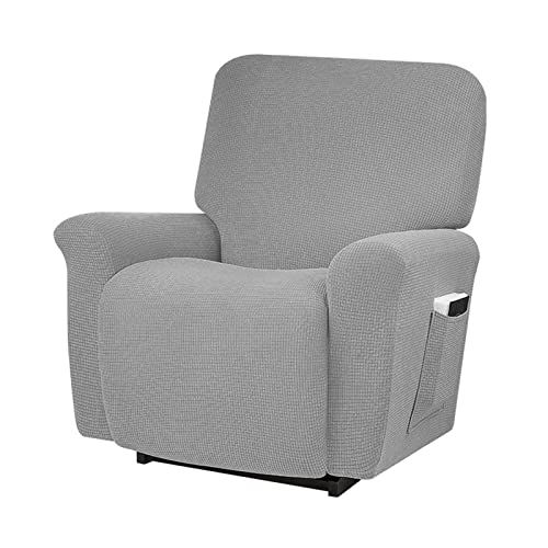 OwkHome Wasserabweisendes Relaxsessel-Bezugsset – Dehnbarer, Rutschfester Schutz for Möbel(Silver) von OwkHome