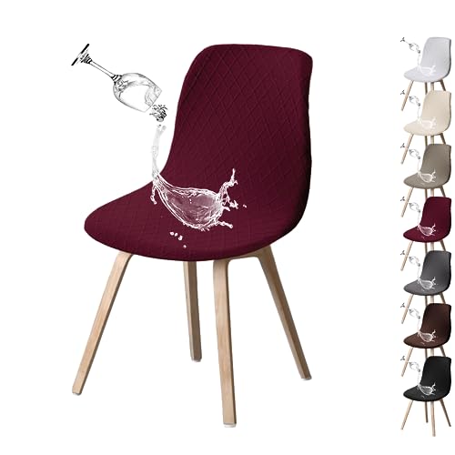 OwkHome Wasserdichter Mid-Century Modern Universal-Stuhlhussenschutz(Wine 1pcs) von OwkHome
