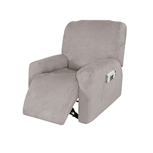 OwkHome Wasserdichter Schonbezug for Liegestühle Mit Aufbewahrungstasche, Stretch-Möbelschutzbezug(Khaki,1 Seater) von OwkHome