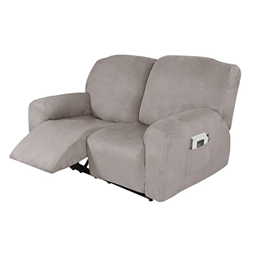 OwkHome Wasserdichter Schonbezug for Liegestühle Mit Aufbewahrungstasche, Stretch-Möbelschutzbezug(Khaki,2 Seater) von OwkHome