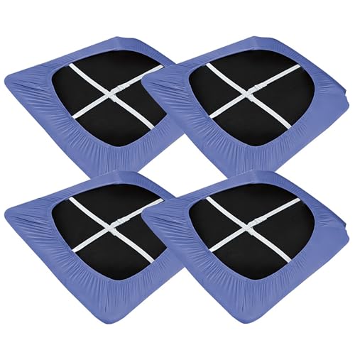 OwkHome Wasserdichter Sitzschutz for Esszimmerstühle, 2er-Set, rutschfeste, Abnehmbare Schonbezüge(Purple 1,4 Pieces) von OwkHome