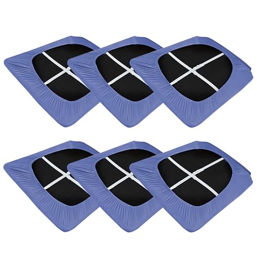OwkHome Wasserdichter Sitzschutz for Esszimmerstühle, 2er-Set, rutschfeste, Abnehmbare Schonbezüge(Purple 1,6 Pieces) von OwkHome