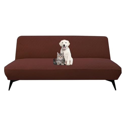 OwkHome Wasserdichter Stuhlbezug Aus PU-Leder Mit Geteiltem Design, Schutz for Computerstühle(Coffee,S) von OwkHome