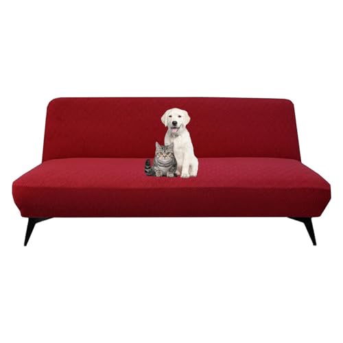 OwkHome Wasserdichter Stuhlbezug Aus PU-Leder Mit Geteiltem Design, Schutz for Computerstühle(Red,Large) von OwkHome