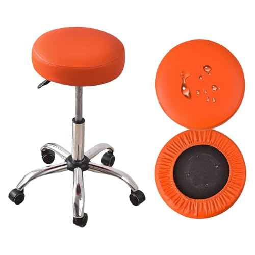 OwkHome Wasserdichtes Barhocker-Sitzbezug-Set Mit Elastischer Passform for Den Essbereich Und Den Heimgebrauch(Orange 1,2 Pieces) von OwkHome