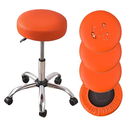 OwkHome Wasserdichtes Barhocker-Sitzbezug-Set Mit Elastischer Passform for Den Essbereich Und Den Heimgebrauch(Orange 1,4 Pieces) von OwkHome