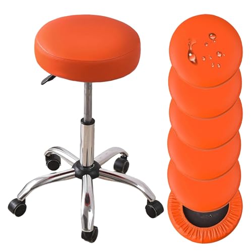 OwkHome Wasserdichtes Barhocker-Sitzbezug-Set Mit Elastischer Passform for Den Essbereich Und Den Heimgebrauch(Orange 1,6 Pieces) von OwkHome