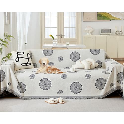 OwkHome Wendbarer Doppelseitiger Sofabezug, Rutschfester Schnittschutz for Haustiere(Grey,180 * 230cm/71 * 90.5in) von OwkHome