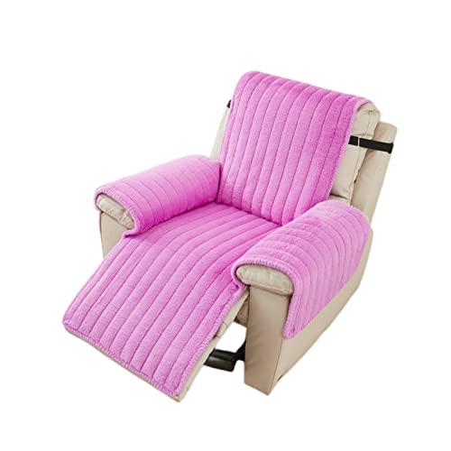 OwkHome Wendbarer Samtbezug for Relaxsessel – Dicker, Plüschiger Möbelschutz Mit Verstellbaren Riemen(Purple) von OwkHome