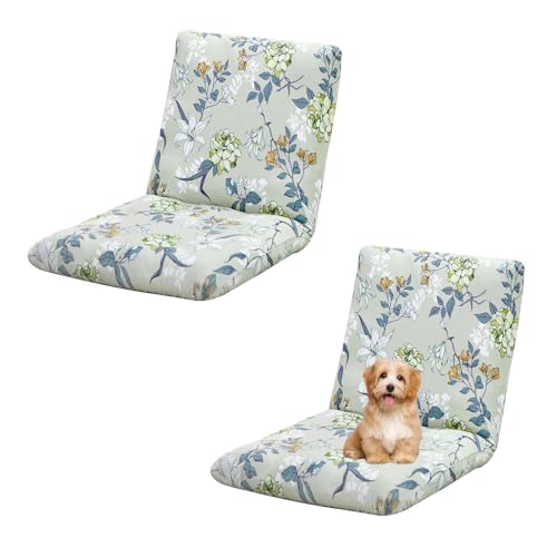 OwkHome Wiederverwendbare Stuhlhussen for Bodenspiele, 2er-Set, Stretch-Schonbezüge for Klappbare Chaiselongues Und Sofas(9,Set of 2) von OwkHome