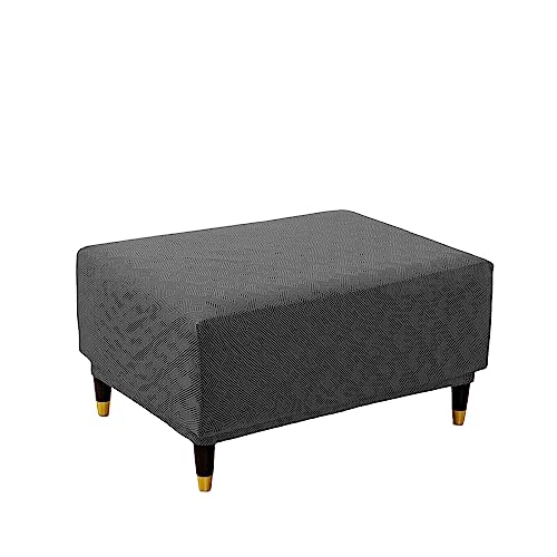 OwkHome rutschfeste Jacquard-Barhocker-Schonbezüge, 2er-Set – Stretch-Bezüge for Barhocker In Thekenhöhe(Dark Gray,S) von OwkHome