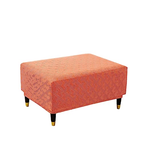 OwkHome rutschfeste Jacquard-Barhocker-Schonbezüge, 2er-Set – Stretch-Bezüge for Barhocker In Thekenhöhe(Orange,X-Large) von OwkHome
