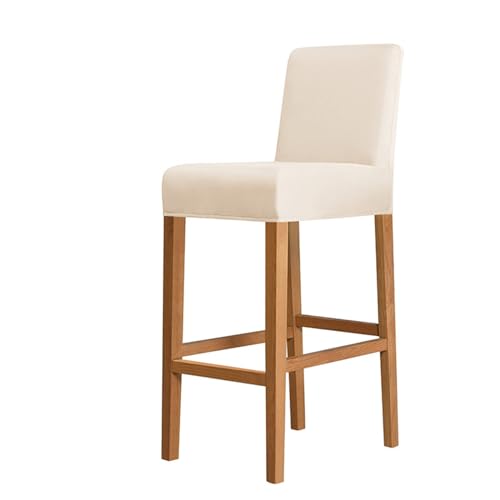 OwkHome wasserdichte Barhocker-Schonbezüge, Sitzschutz, 2er-Set, 4er-Set, 6er-Set, for Küche, Kneipe, Esszimmer(Beige,Set of 6) von OwkHome