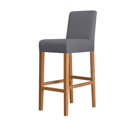 OwkHome wasserdichte Barhocker-Schonbezüge, Sitzschutz, 2er-Set, 4er-Set, 6er-Set, for Küche, Kneipe, Esszimmer(Dark Gray,Set of 2) von OwkHome