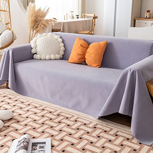OwkHome wasserdichte Haustierdecke for Schutz Von Möbeln, Auslaufsicherer Sofabezug for Hunde Und Katzen(Light Purple,180cmx380cm) von OwkHome