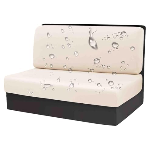 OwkHome wasserdichte Sitzbezüge for Wohnmobil-Dinette-Sitzbänke, Ersatz for Wohnmobil- Und Anhängersofas(Beige,Set of 1) von OwkHome