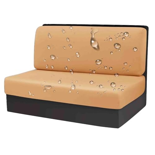OwkHome wasserdichte Sitzbezüge for Wohnmobil-Dinette-Sitzbänke, Ersatz for Wohnmobil- Und Anhängersofas(Camel,Set of 1) von OwkHome
