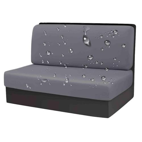 OwkHome wasserdichte Sitzbezüge for Wohnmobil-Dinette-Sitzbänke, Ersatz for Wohnmobil- Und Anhängersofas(Dark Gray,Set of 1) von OwkHome