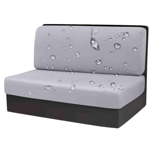 OwkHome wasserdichte Sitzbezüge for Wohnmobil-Dinette-Sitzbänke, Ersatz for Wohnmobil- Und Anhängersofas(Light Gray,Set of 1) von OwkHome