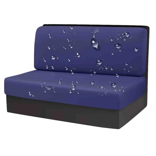 OwkHome wasserdichte Sitzbezüge for Wohnmobil-Dinette-Sitzbänke, Ersatz for Wohnmobil- Und Anhängersofas(Navy Blue,Set of 1) von OwkHome