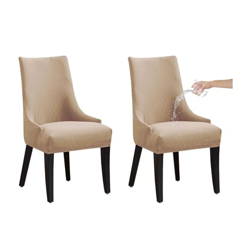 OwkHome wasserdichte Stretch-Schonbezüge for Ohrensessel, Schonbezüge-Set for Schrägsessel – Mehrfachpackung(Khaki,2 Pack) von OwkHome