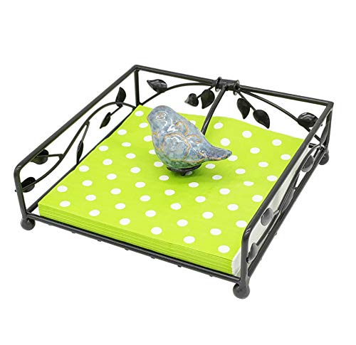 OwlGift Collection Serviettenhalter aus beschichtetem Metall, flach, mit Keramik-Vogel, Küche und Arbeitsplatte, flacher Servietten-Organizer OwlGift Collection Serviettenhalter aus beschichtetem Metall, flach, mit Keramik-Vogel, Küche und Arbeitsplatte, flacher Servietten-Organizer von Owlgift