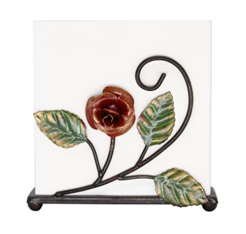 OwlGift Mehrfarbiger Serviettenhalter – RosenDesign Metall Servietten Aufbewahrung für Tische Modern Servietten Organizer – Taschentuchspender perfekt für Veranstaltungen im Freien – dekorative OwlGift Mehrfarbiger Serviettenhalter – RosenDesign Metall Servietten Aufbewahrung für Tische Modern Servietten Organizer – Taschentuchspender perfekt für Veranstaltungen im Freien – dekorative von Owlgift