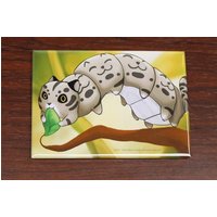 Caterpillar Oder Kittypillar Magnet von OwlsMirrorStudio