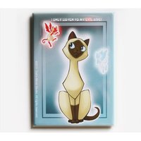 Siamkatze Magnet - Höre Ich Nur Meine Böse Seite von OwlsMirrorStudio