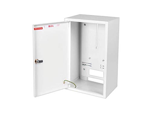 Zählerschrank Sicherungskasten Verteilerkasten AUFPUTZ 1-3 PHASEN IP30 (3PHASEN RU-3-L) von Owly Shop
