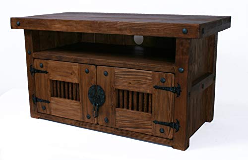TV Tisch, HiFi Schrank, Rustikal Unikat, Massivholz, Vintage,Schrank Tisch Höhe: 50 cm Breite: 90 cm Tiefe: 45 cm von Own Design