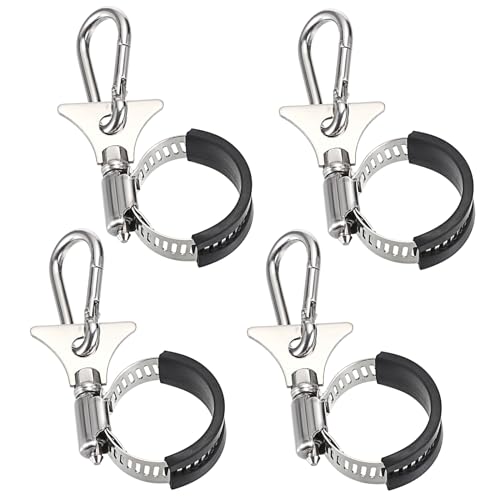 OwnMy 4 Stück Verstellbare Fahnenmast Clips mit Karabiner Boot Flaggenclips Metall Fahnenmast Klemmen Fahnenmast Clip Ringe, Edelstahl Fahnenmast Seil Haken Outdoor Fahnenmast Clip Halterungen für OwnMy 4 Stück Verstellbare Fahnenmast Clips mit Karabiner Boot Flaggenclips Metall Fahnenmast Klemmen Fahnenmast Clip Ringe, Edelstahl Fahnenmast Seil Haken Outdoor Fahnenmast Clip Halterungen für von OwnMy