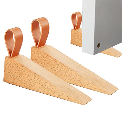 Holzkeil Türkeil 2er Set Türstopper Boden Türkeile Möbelkeile Echtholz Buche Natur Holzkeile Klein für Boden von Ownant