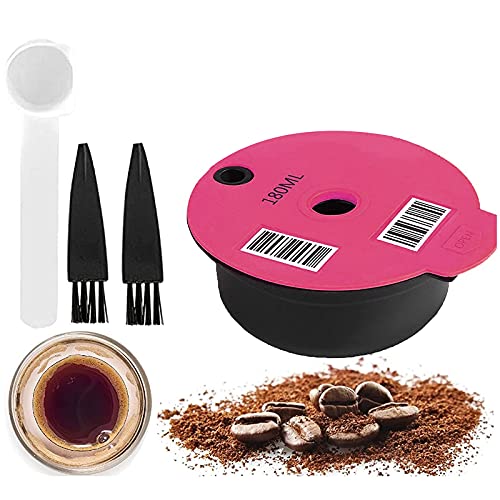 Kaffeefilter Tassimo Kapseln Wiederverwendbar Kaffeekapsel Nachfüllbar Kaffeepads (180ml, Rosa) von Ownant