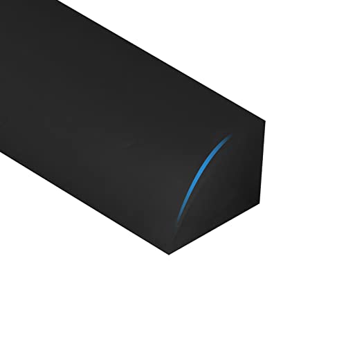 Schwallschutzleiste Dusche Duschwasserstop Silikon Duschschwelle Wassersperre Selbstklebend Wasserdamm für rahmenlose Duschtür (90° Schwarz 2m) von Ownant