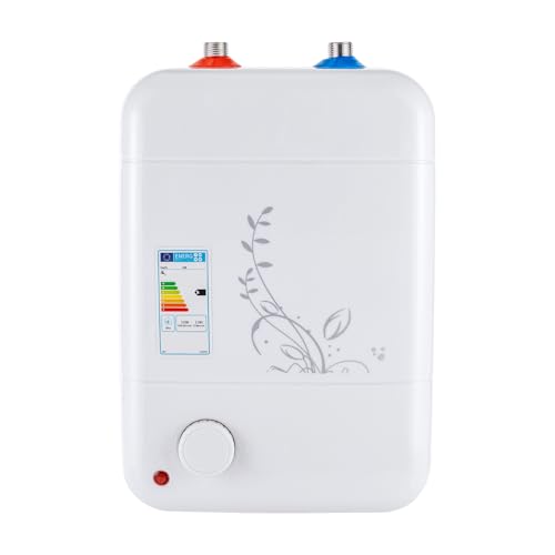 Kleiner Durchlauferhitzer 1000W, 220V – Kompaktes Untertischgerät mit 30-75°C Temperaturregelung, ideal für die Küche, langlebig und effizient – 8L für schnelles heißes Wasser Energieklasse B von Owneed