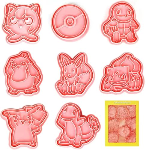 8 Stück Keksausstecher Kinder, 3D Plätzchenausstecher, Keks Ausstechform Set, Ausstecher Kunststoff, 3D Ausstecher Set, Cookie Cutter, für Keksteig, Fondant, Donut, Kuchendekoration von Owyee