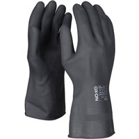 Ox-on - Chemikalienschutzhandschuhe Comfort 6300, schwarz Größe (8/M), 1 Paar von Ox-on