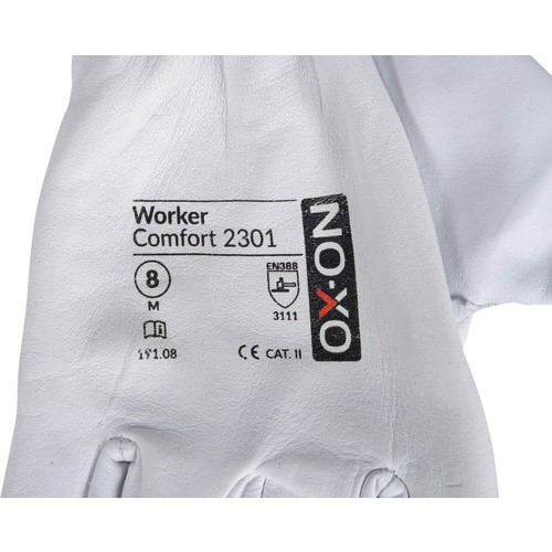 OX-ON Arbeitshandschuhe »Worker Comfort 2301«, weiß - weiss von Ox-on