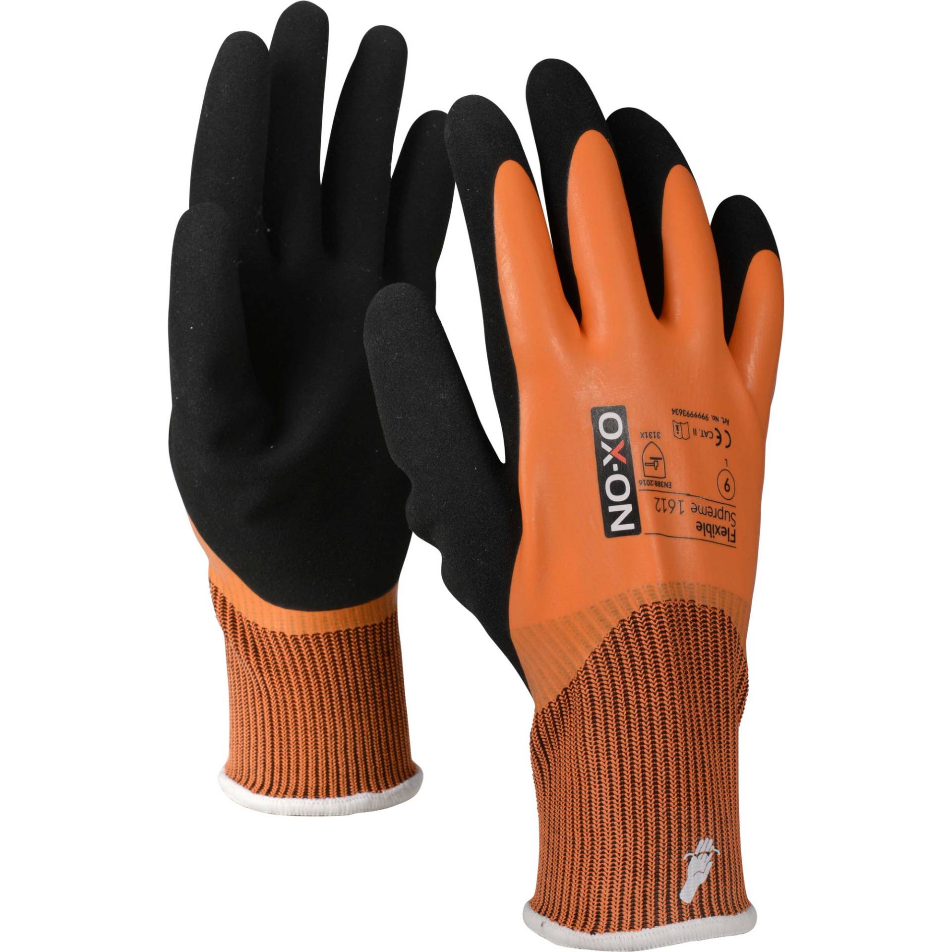 Ox-on Handschuhe 'Flexible Supreme 1612' orange Gr. 9 von Ox-on