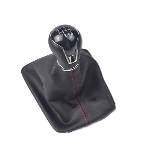 Oxektgb Schaltknäufe Für Seat Für Leon III 3 MK3 2012-2017 Schalthebel Schaltknauf Manuell 5/6 Geschwindigkeit Mit Kofferraumabdeckung Auto Schalthebel(6 Speed) von Oxektgb