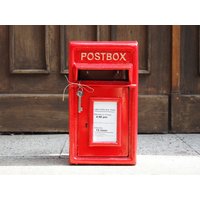 Wächter Der Korrespondenz Wetterfester Briefkasten Aus Gusseisen Für Briefe, Zeitschriften Und Pakete von Oxend