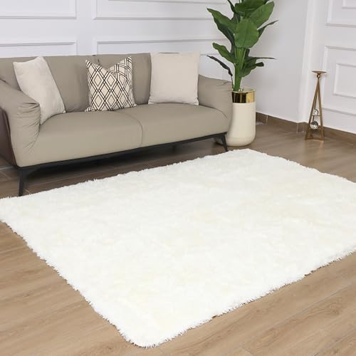 Oxford Homeware Teppiche für Wohnzimmer, cremefarben, für Schlafzimmer, groß, 80 x 150 cm, modern, weich, rutschfest, waschbar, Bodenteppiche für das Bett Oxford Homeware Teppiche für Wohnzimmer, cremefarben, für Schlafzimmer, groß, 80 x 150 cm, modern, weich, rutschfest, waschbar, Bodenteppiche für das Bett von Oxford Homeware